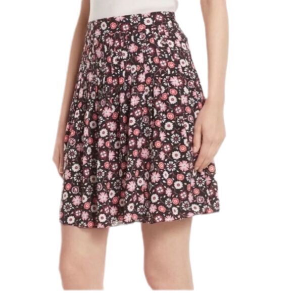 Kate Spade Floral Pleated Mini Skirt - Picture 1 of 6